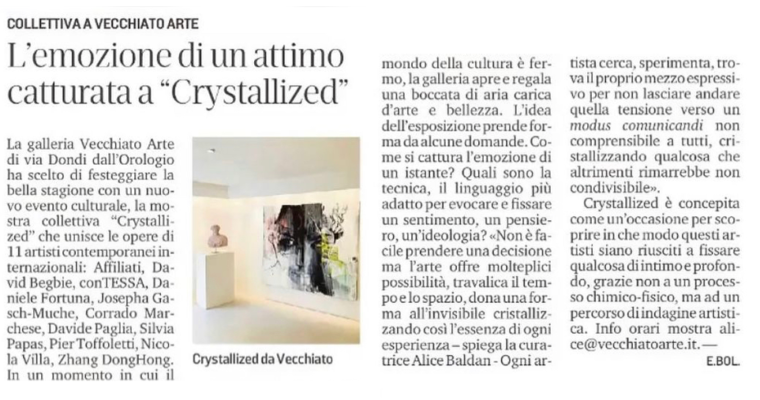 L’emozione di un attimo catturata a “Crystallized”