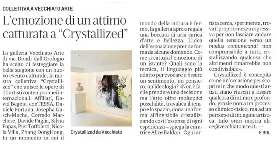 L’emozione di un attimo catturata a “Crystallized”